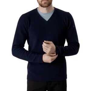 ARC’TERYX men’s navy blue Wool blend Donavan sweater (FLAWED) - A🛍️